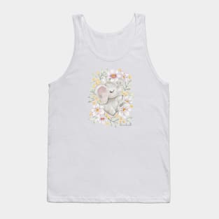 Flowerbed Elephant Tank Top